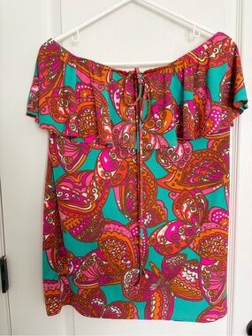 Trina by Trina Turk Multicolor Paisley Dress - Pink, Turquoise, Orange, Brown